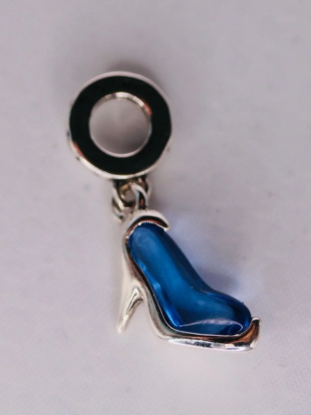 Pandora Disney Cinderella’s Glass Slipper shoe Dangle Charm Silver S925 ALE Nwot